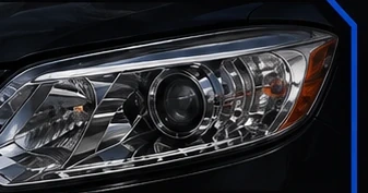 Clear headlight after restoration
