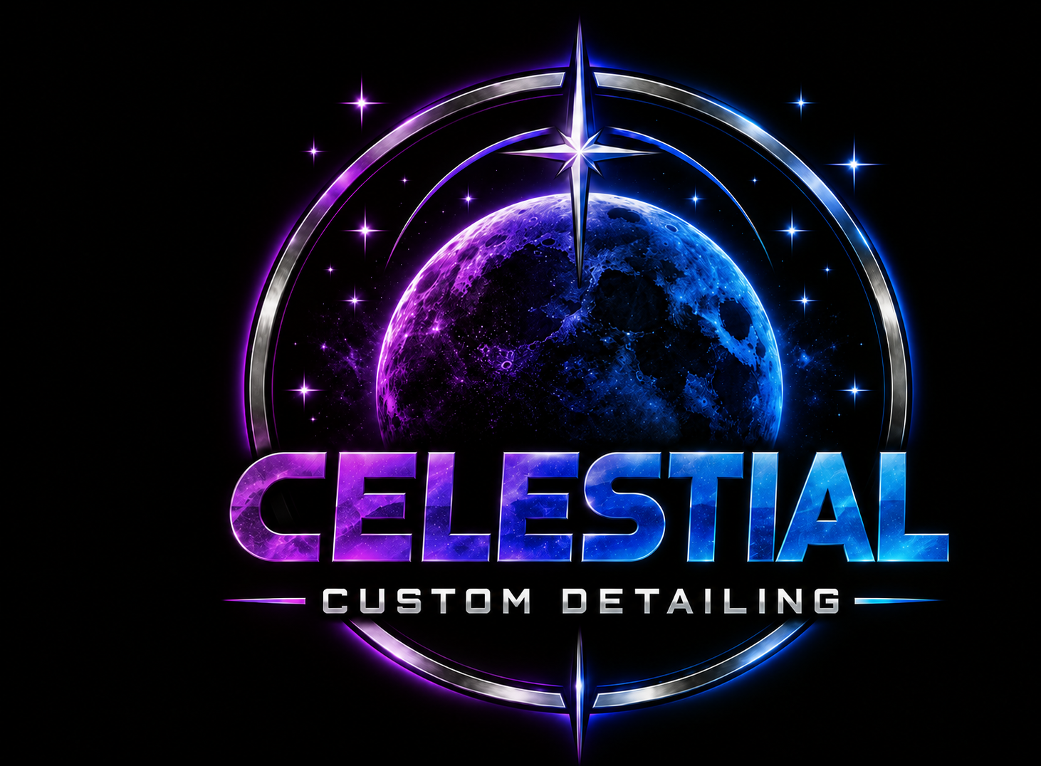 Celestial Custom Detailing moon badge